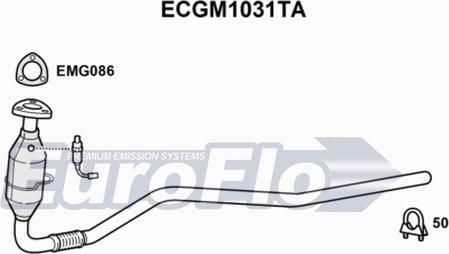 EuroFlo ECGM1031TA - Каталізатор autozip.com.ua