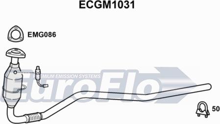 EuroFlo ECGM1031 - Каталізатор autozip.com.ua
