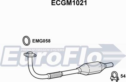 EuroFlo ECGM1021 - Каталізатор autozip.com.ua