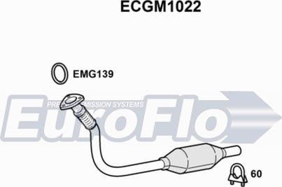 EuroFlo ECGM1022 - Каталізатор autozip.com.ua