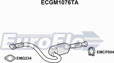 EuroFlo ECGM1076TA - Каталізатор autozip.com.ua