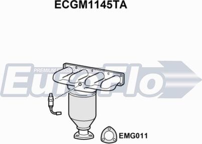 EuroFlo ECGM1145TA - Каталізатор autozip.com.ua