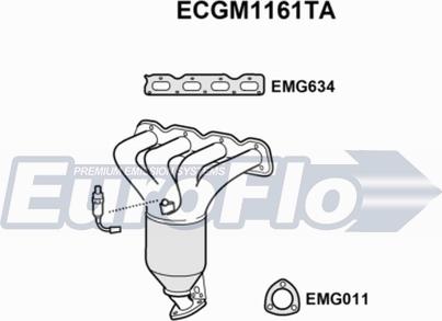 EuroFlo ECGM1161TA - Каталізатор autozip.com.ua