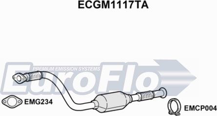 EuroFlo ECGM1117TA - Каталізатор autozip.com.ua
