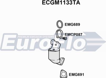 EuroFlo ECGM1133TA - Каталізатор autozip.com.ua