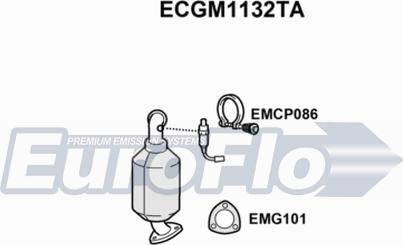 EuroFlo ECGM1132TA - Каталізатор autozip.com.ua