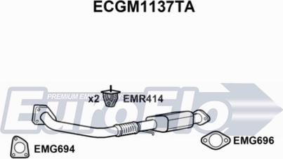 EuroFlo ECGM1137TA - Каталізатор autozip.com.ua