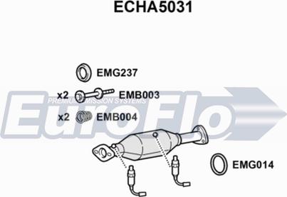 EuroFlo ECHA5031 - Каталізатор autozip.com.ua