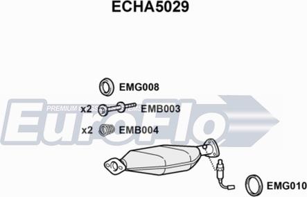 EuroFlo ECHA5029 - Каталізатор autozip.com.ua