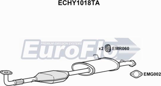 EuroFlo ECHY1018TA - Каталізатор autozip.com.ua