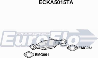 EuroFlo ECKA5015TA - Каталізатор autozip.com.ua