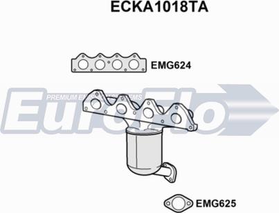 EuroFlo ECKA1018TA - Каталізатор autozip.com.ua