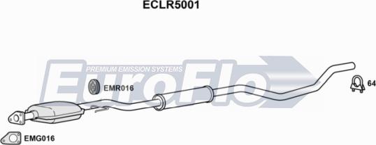 EuroFlo ECLR5001 - Каталізатор autozip.com.ua