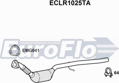 EuroFlo ECLR1025TA - Каталізатор autozip.com.ua