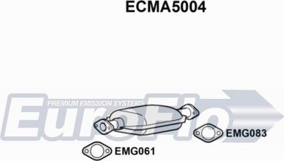 EuroFlo ECMA5004 - Каталізатор autozip.com.ua