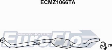 EuroFlo ECMZ1066TA - Каталізатор autozip.com.ua