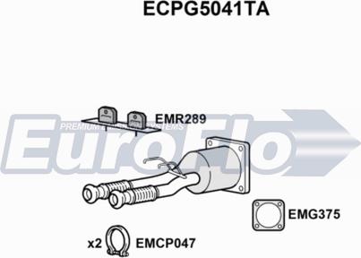 EuroFlo ECPG5041TA - Каталізатор autozip.com.ua