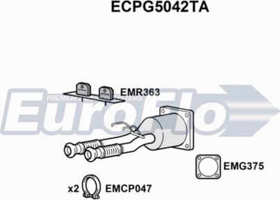 EuroFlo ECPG5042TA - Каталізатор autozip.com.ua
