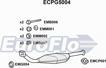 EuroFlo ECPG5004 - Каталізатор autozip.com.ua