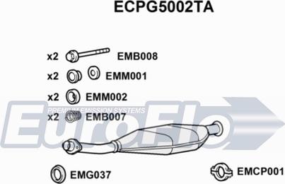 EuroFlo ECPG5002TA - Каталізатор autozip.com.ua