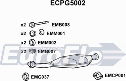 EuroFlo ECPG5002 - Каталізатор autozip.com.ua