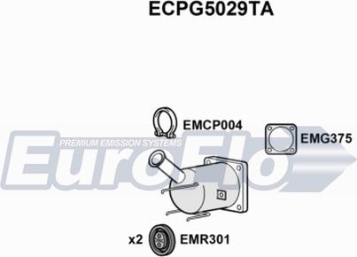 EuroFlo ECPG5029TA - Каталізатор autozip.com.ua