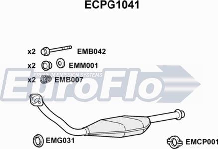 EuroFlo ECPG1041 - Каталізатор autozip.com.ua