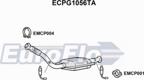 EuroFlo ECPG1056TA - Каталізатор autozip.com.ua