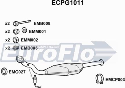 EuroFlo ECPG1011 - Каталізатор autozip.com.ua