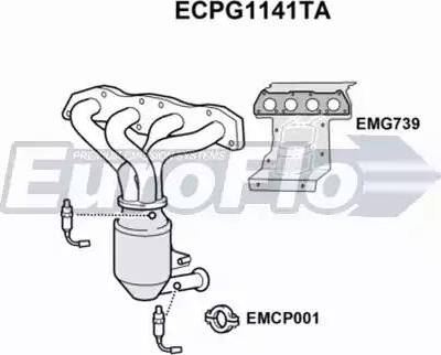 EuroFlo ECPG1141TA - Каталізатор autozip.com.ua