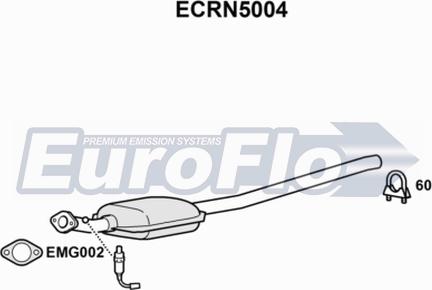 EuroFlo ECRN5004 - Каталізатор autozip.com.ua