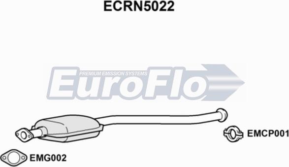 EuroFlo ECRN5022 - Каталізатор autozip.com.ua
