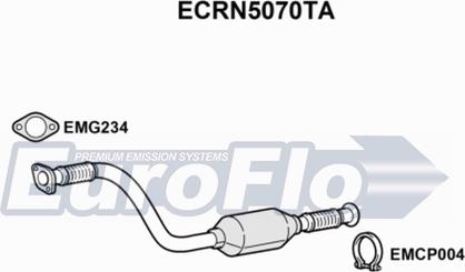 EuroFlo ECRN5070TA - Каталізатор autozip.com.ua