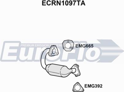 EuroFlo ECRN1097TA - Каталізатор autozip.com.ua