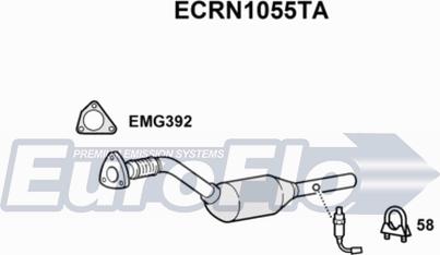 EuroFlo ECRN1055TA - Каталізатор autozip.com.ua