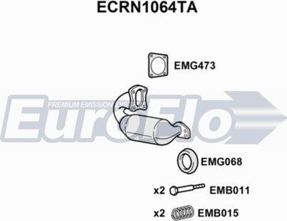 EuroFlo ECRN1064TA - Каталізатор autozip.com.ua