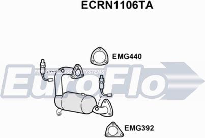 EuroFlo ECRN1106TA - Каталізатор autozip.com.ua