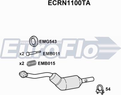 EuroFlo ECRN1100TA - Каталізатор autozip.com.ua