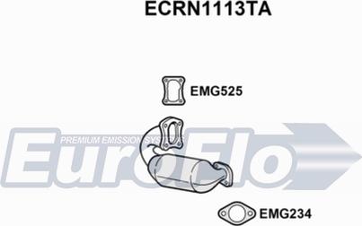 EuroFlo ECRN1113TA - Каталізатор autozip.com.ua