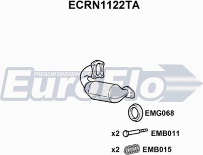 EuroFlo ECRN1122TA - Каталізатор autozip.com.ua