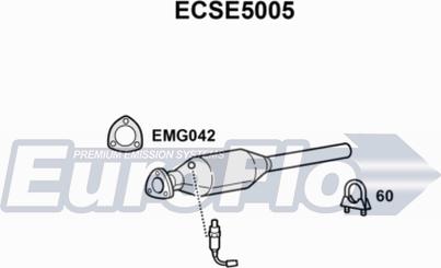 EuroFlo ECSE5005 - Каталізатор autozip.com.ua