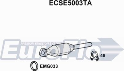 EuroFlo ECSE5003TA - Каталізатор autozip.com.ua