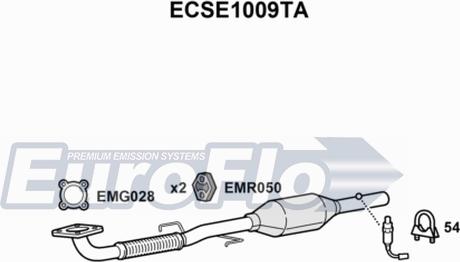 EuroFlo ECSE1009TA - Каталізатор autozip.com.ua