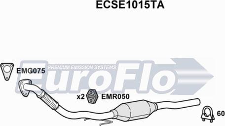 EuroFlo ECSE1015TA - Каталізатор autozip.com.ua