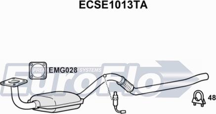 EuroFlo ECSE1013TA - Каталізатор autozip.com.ua