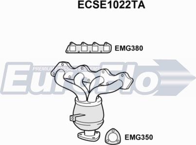 EuroFlo ECSE1022TA - Каталізатор autozip.com.ua