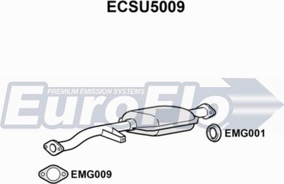 EuroFlo ECSU5009 - Каталізатор autozip.com.ua