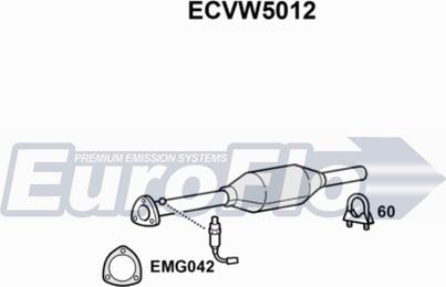 EuroFlo ECVW5012 - Каталізатор autozip.com.ua