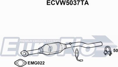 EuroFlo ECVW5037TA - Каталізатор autozip.com.ua