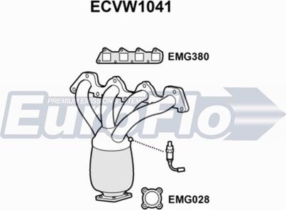 EuroFlo ECVW1041 - Каталізатор autozip.com.ua